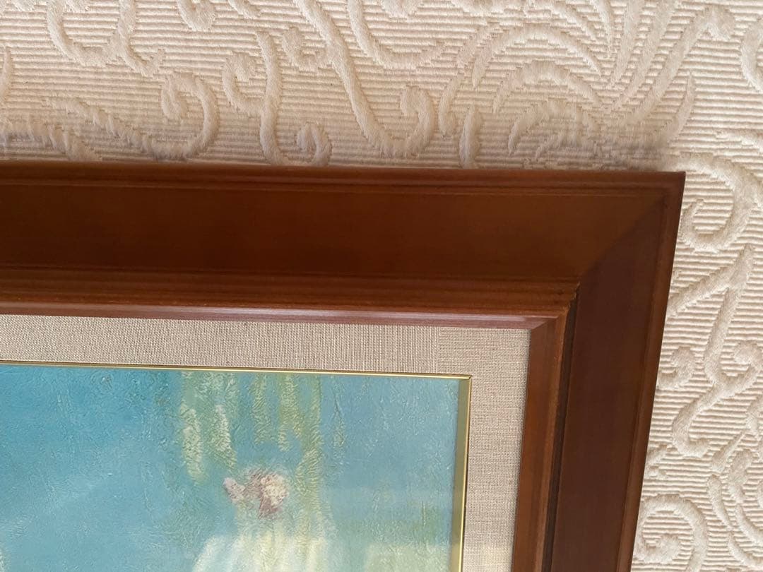 Claude Monet 睡蓮:61×68.5cm ／睡蓮クリーニングクロス付