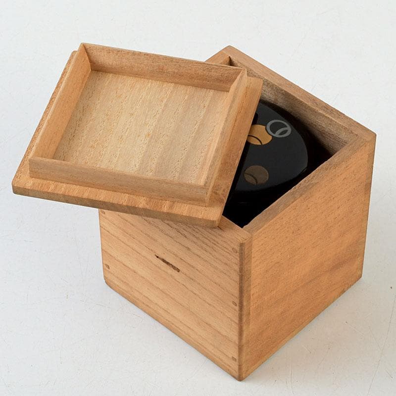 茶道具 塗師 幸悦作 つぼつぼ蒔絵 中棗 共箱 V 9389