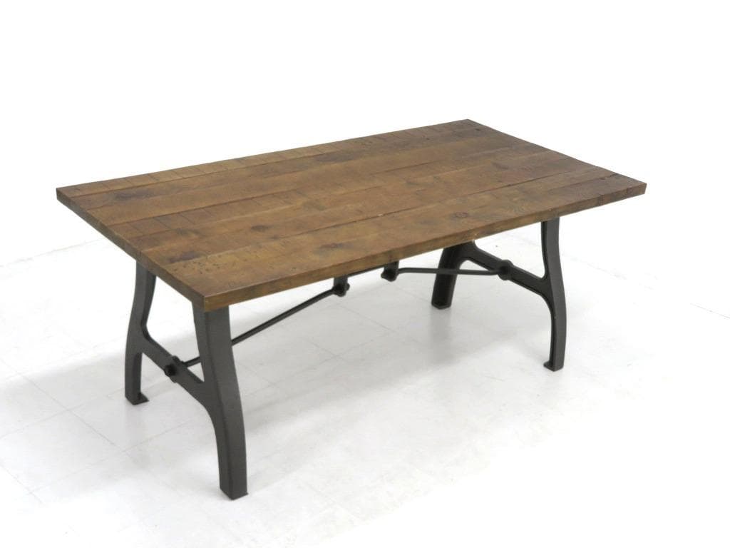 展示品　クラッシュゲート　クランキー　ダイニングテーブル　作業台　無垢材