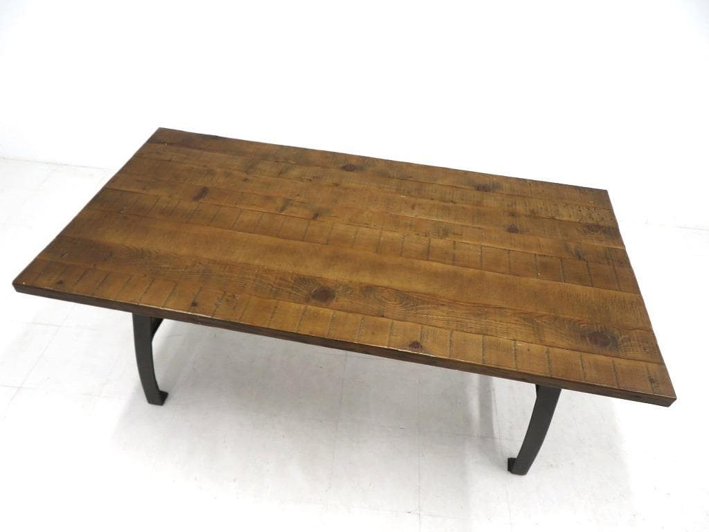 展示品　クラッシュゲート　クランキー　ダイニングテーブル　作業台　無垢材