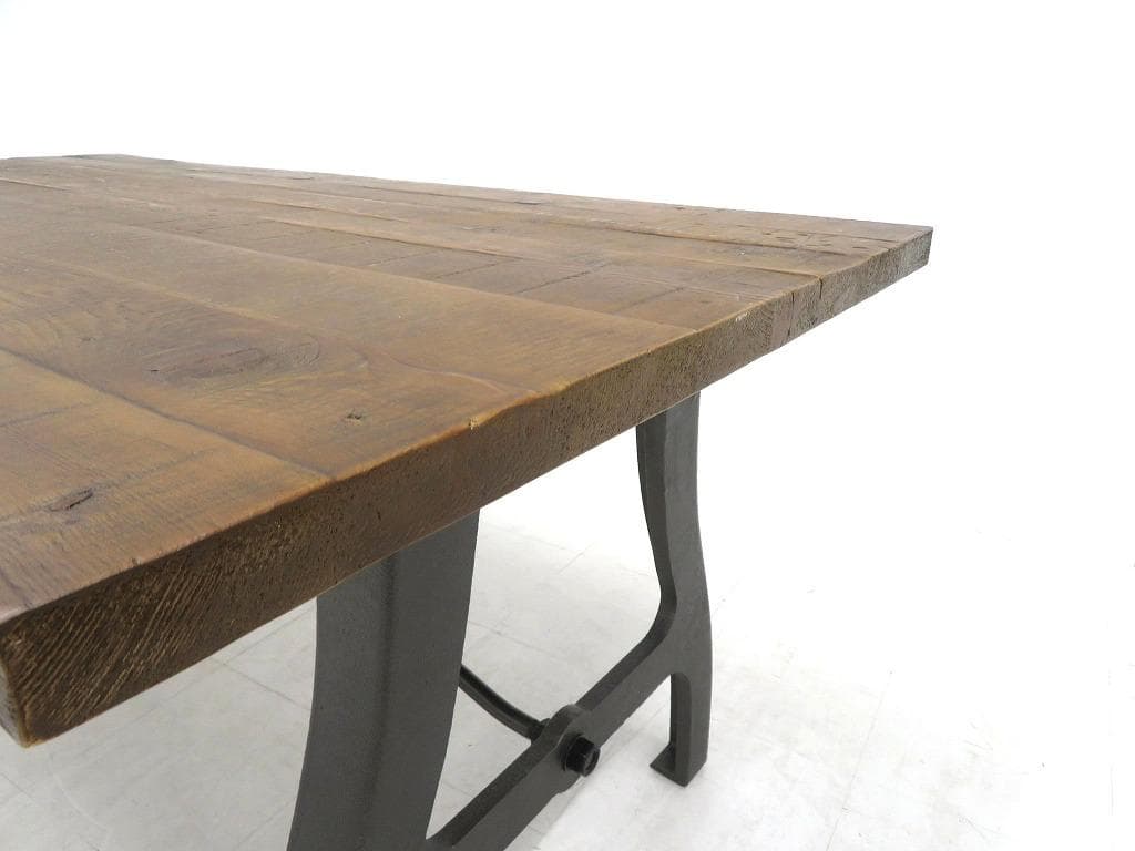 展示品　クラッシュゲート　クランキー　ダイニングテーブル　作業台　無垢材