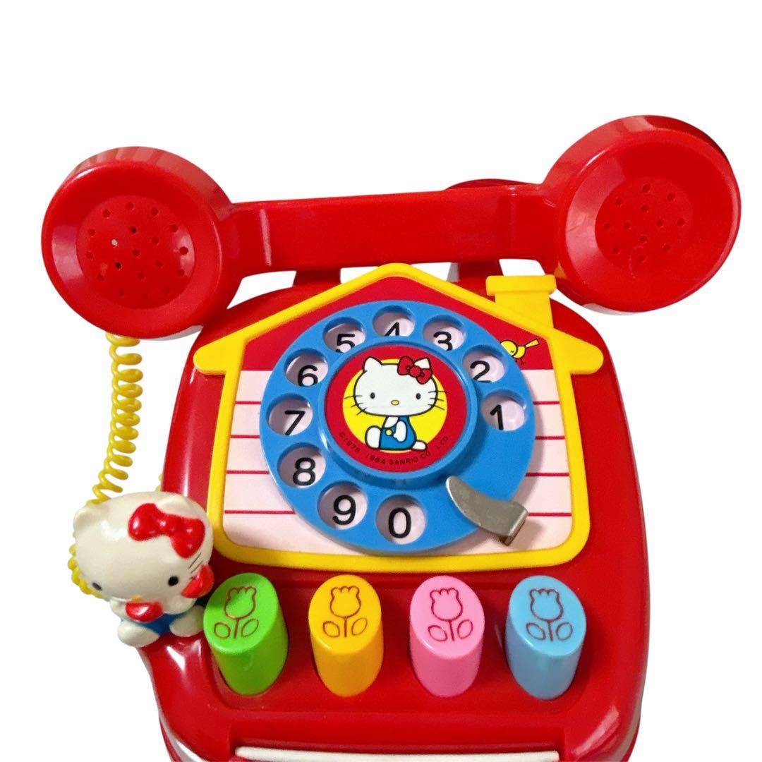 美品✨【昭和レトロ】サンリオ ハローキティ おもちゃ電話 ビンテージ