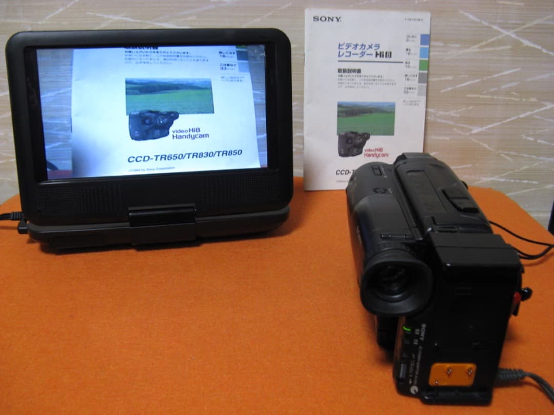 動作OK❗️☆SONYのHi8/8ミリビデオカメラ/CCD-TR650