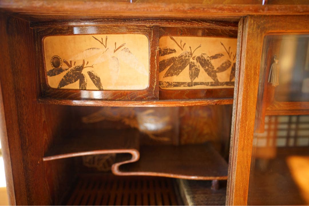 ☆101様専用☆タモ材の玉杢目が美しい茶箪笥 - メルカリ