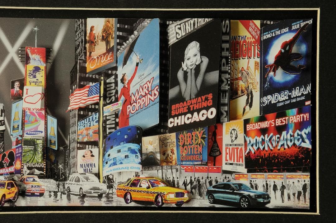 【シャドーボックス】スパイダーマン、ライオン・キング、ロック・オブ・エイジズ