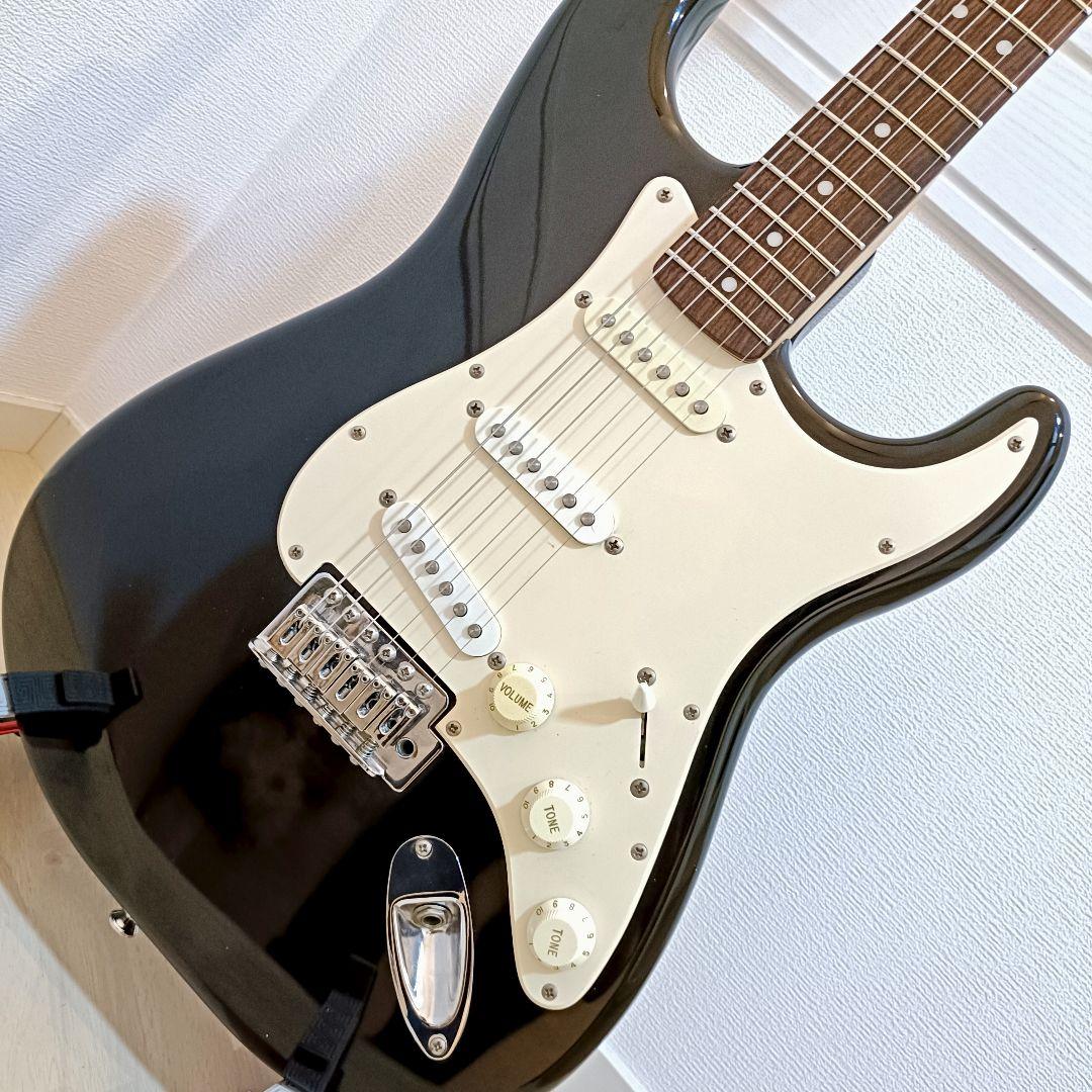 Squier エレキギター ストラトキャスター ブラック メンテ済