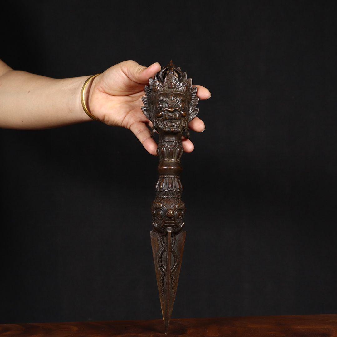 金剛杵降魔杵 法器 チベット密教仏具 銅製品 鎮宅辟邪 開運風