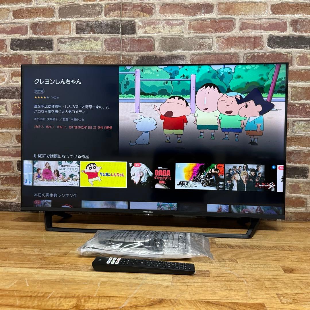 ハイセンス 40V型 液晶テレビ 40BK2 スマートテレビ 動画アプリ搭載