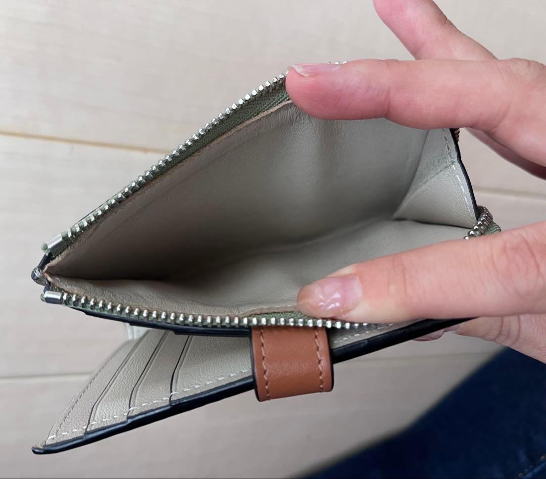 ymy様 LOEWE スリムジップバイフォールドウォレットアナグラム 折り財布