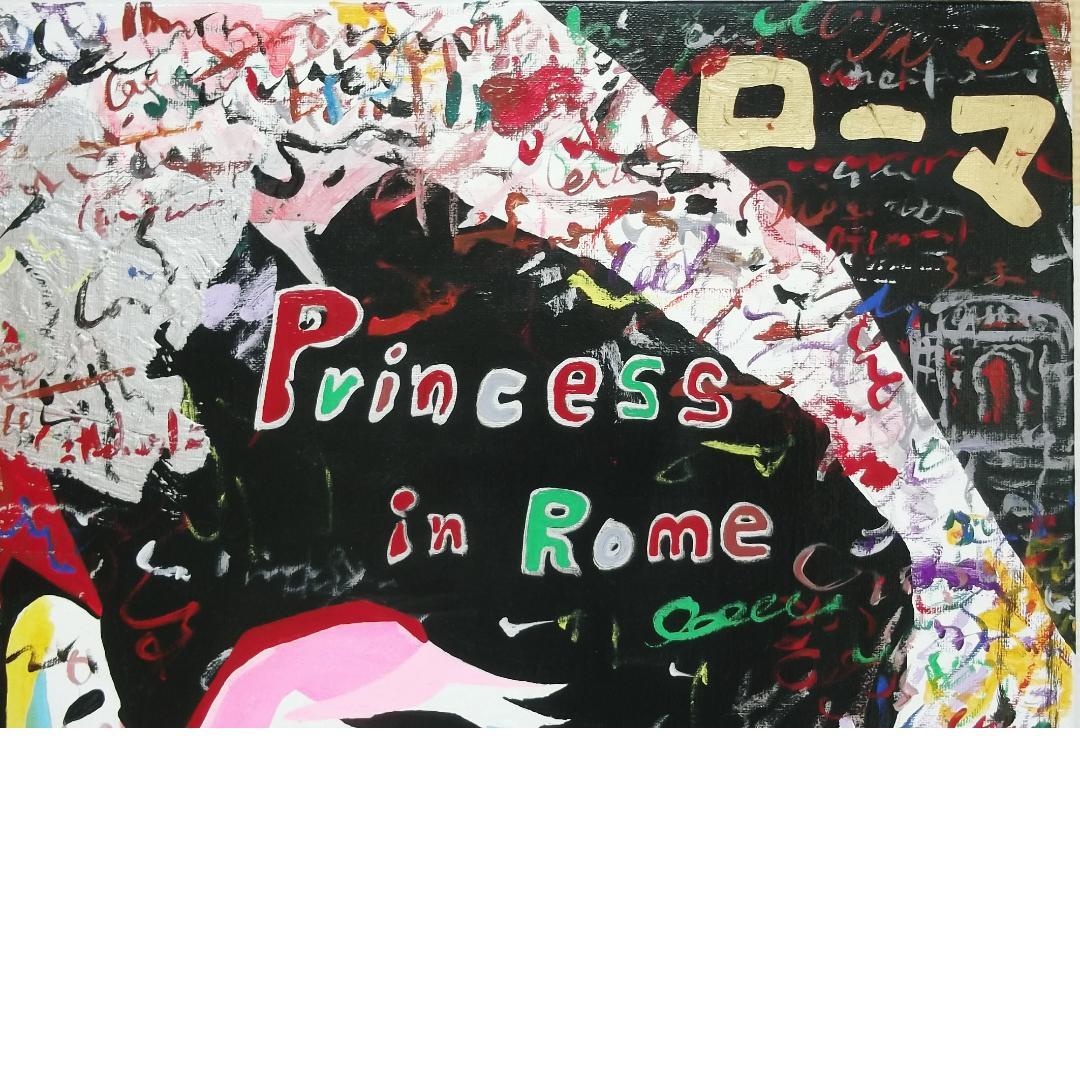 カブリオレ　真作保証　クリア・クリムゾン「Roman Holiday」