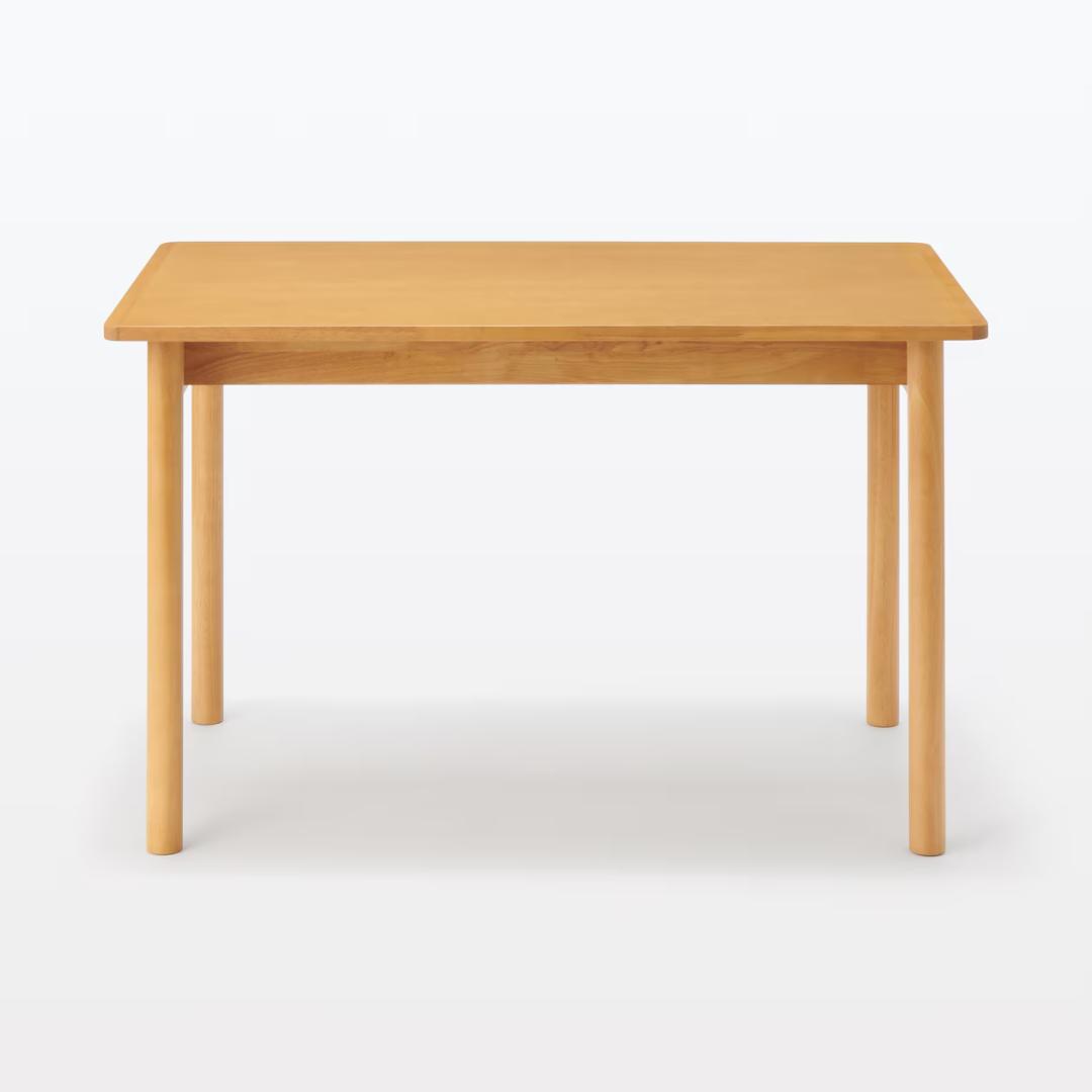 【引越しのため出品】無印良品 木製テーブル 120×70cm／使用約1年・美品