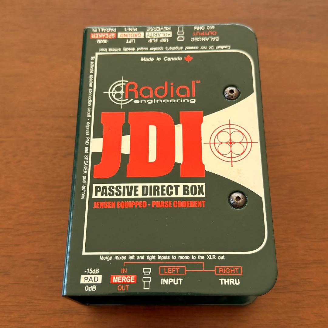 RADIAL JDI パッシブ DI ダイレクトボックス
