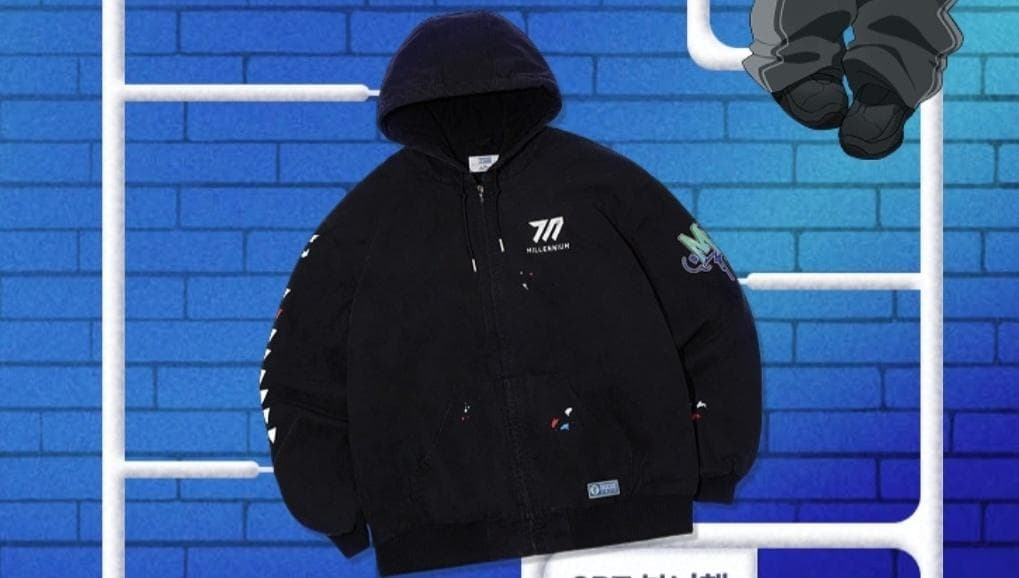 韓国限定 ブルアカ ミレニアム フーディッドジャケット 新品 XL 未使用!