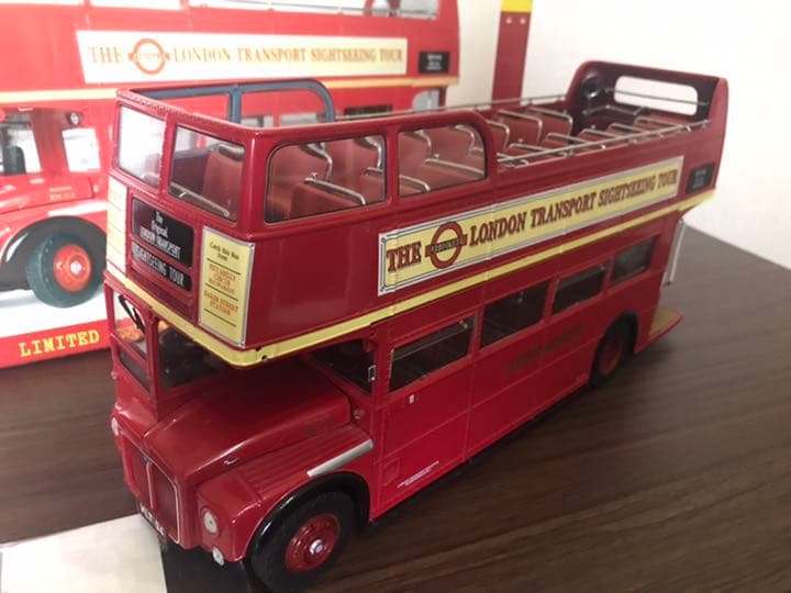 展示品美品 絶版1/24 サンスター製ロンドンバスオープンデッキ