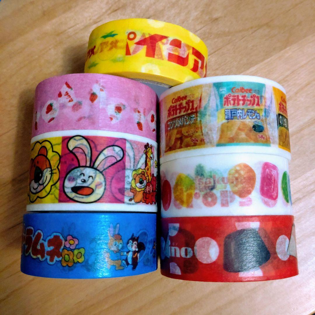 860.中古 お菓子柄 廃盤マスキングテープ 28個