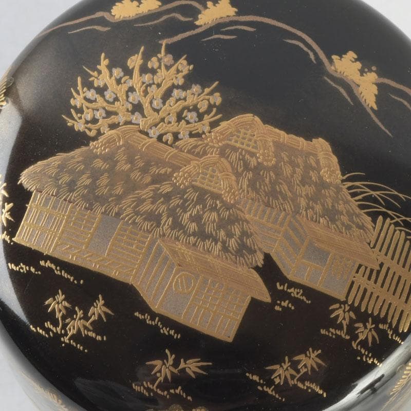 塗師 漆芸家 目白宗芳 棗 蕨 蕨蒔絵 棗 茶入 共箱