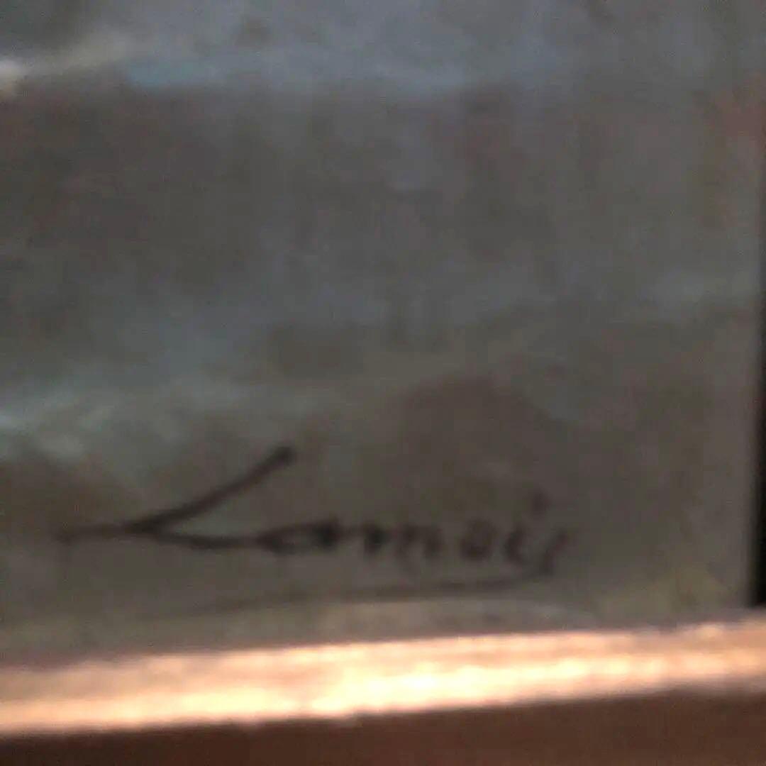 【美術品】18-19世紀フランス洋画「出帆」56×47cm サイン