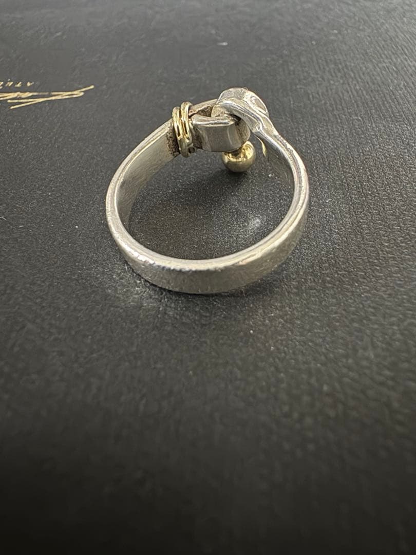 ティファニー　フックアンドアイ　リング　ゴールド　750 k18 925 9号