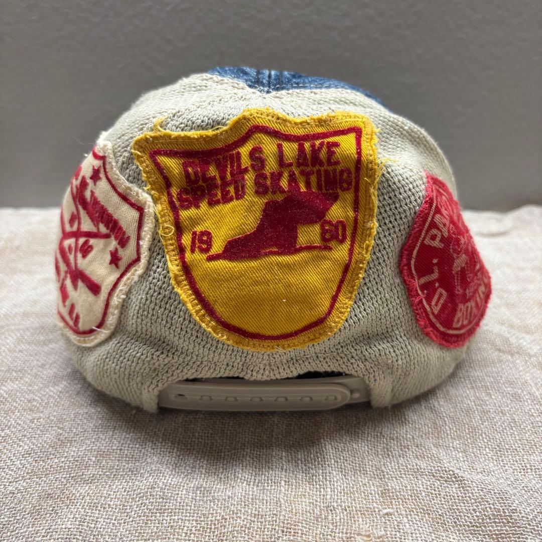 デニム&ダンガリー ワッペン パッチ デニムメッシュキャップ サイズ52