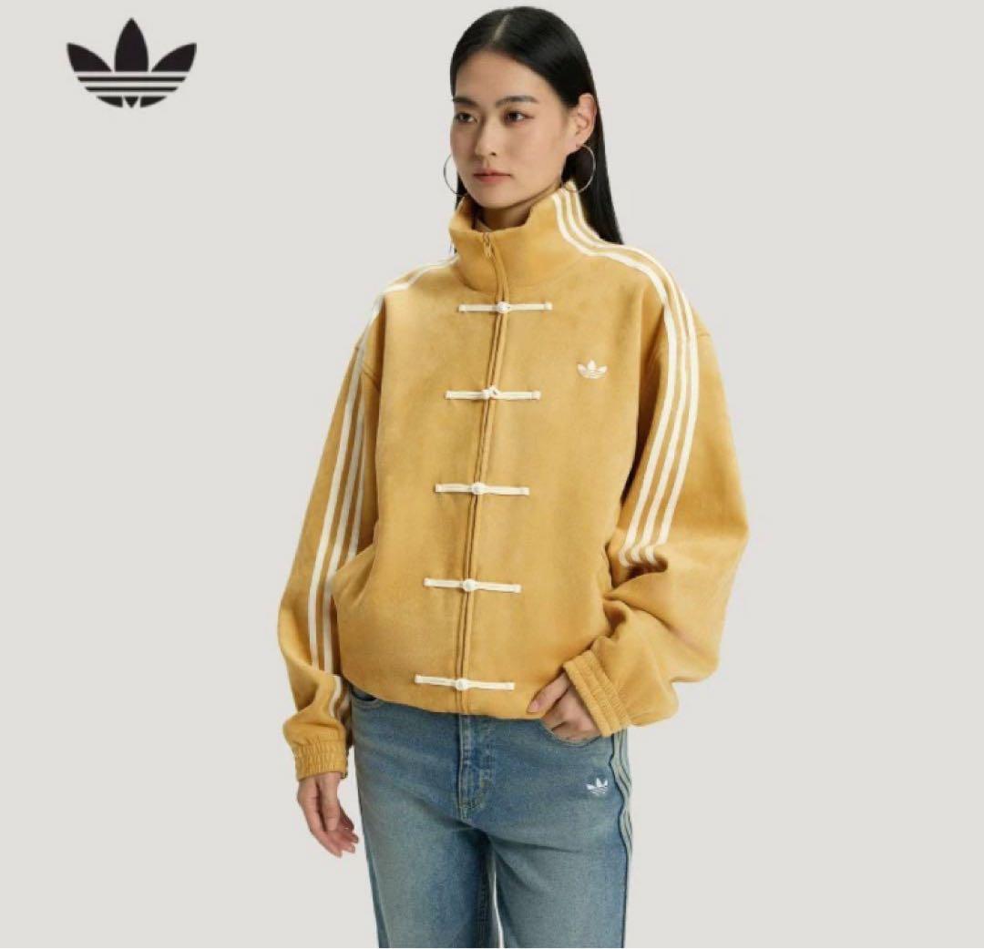 アディダス 中国限定 蛇年トラックジャケットイエローSサイズ