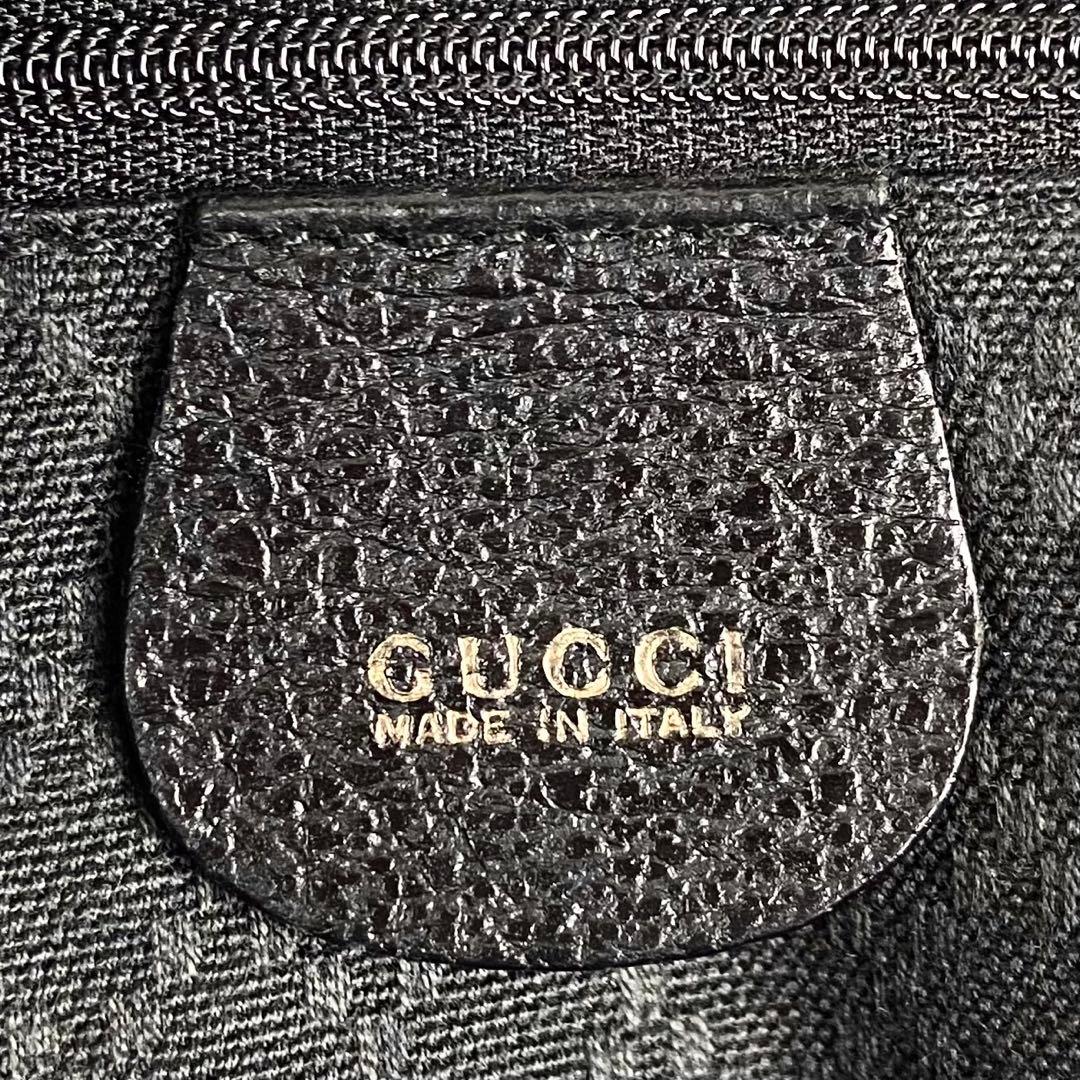 美品 オールドグッチ 2way スエード レザー バンブー 斜め掛け ブラック