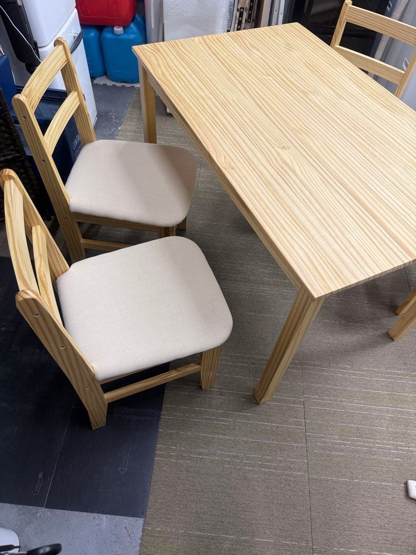 【超美品】LOWYA ロウヤ　ダイニングテーブル 5点セット　NEWナディア