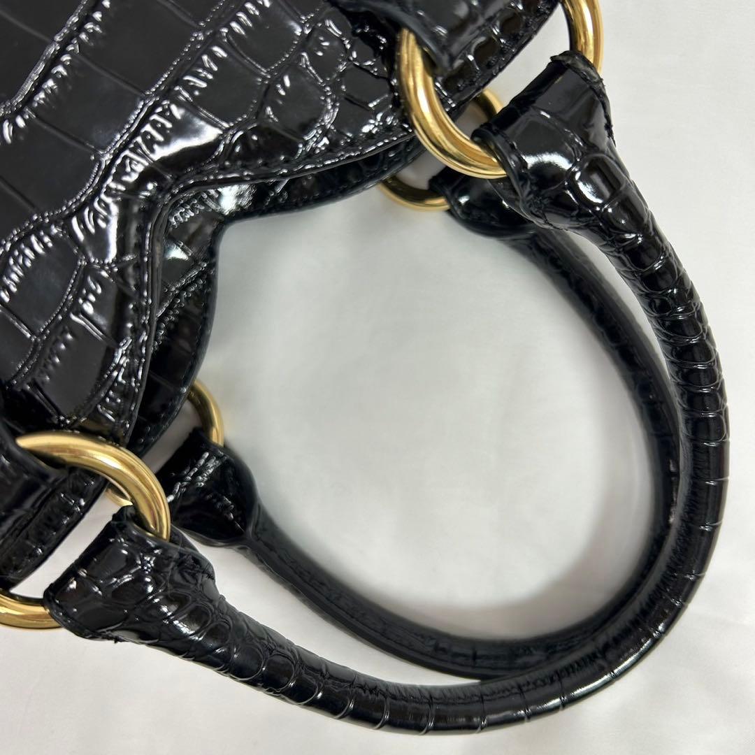 【未使用級】ヴィヴィアンウエストウッド オーブ 2way バッグ ハート クロコ