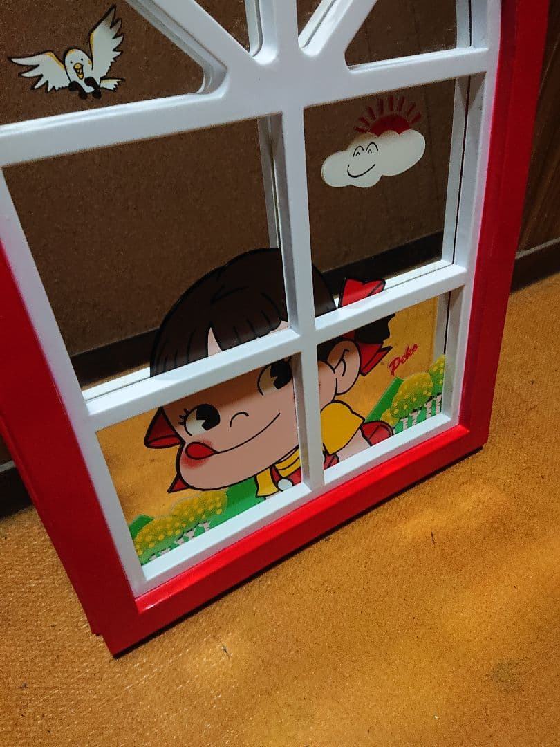 ペコちゃん 窓枠型 鏡