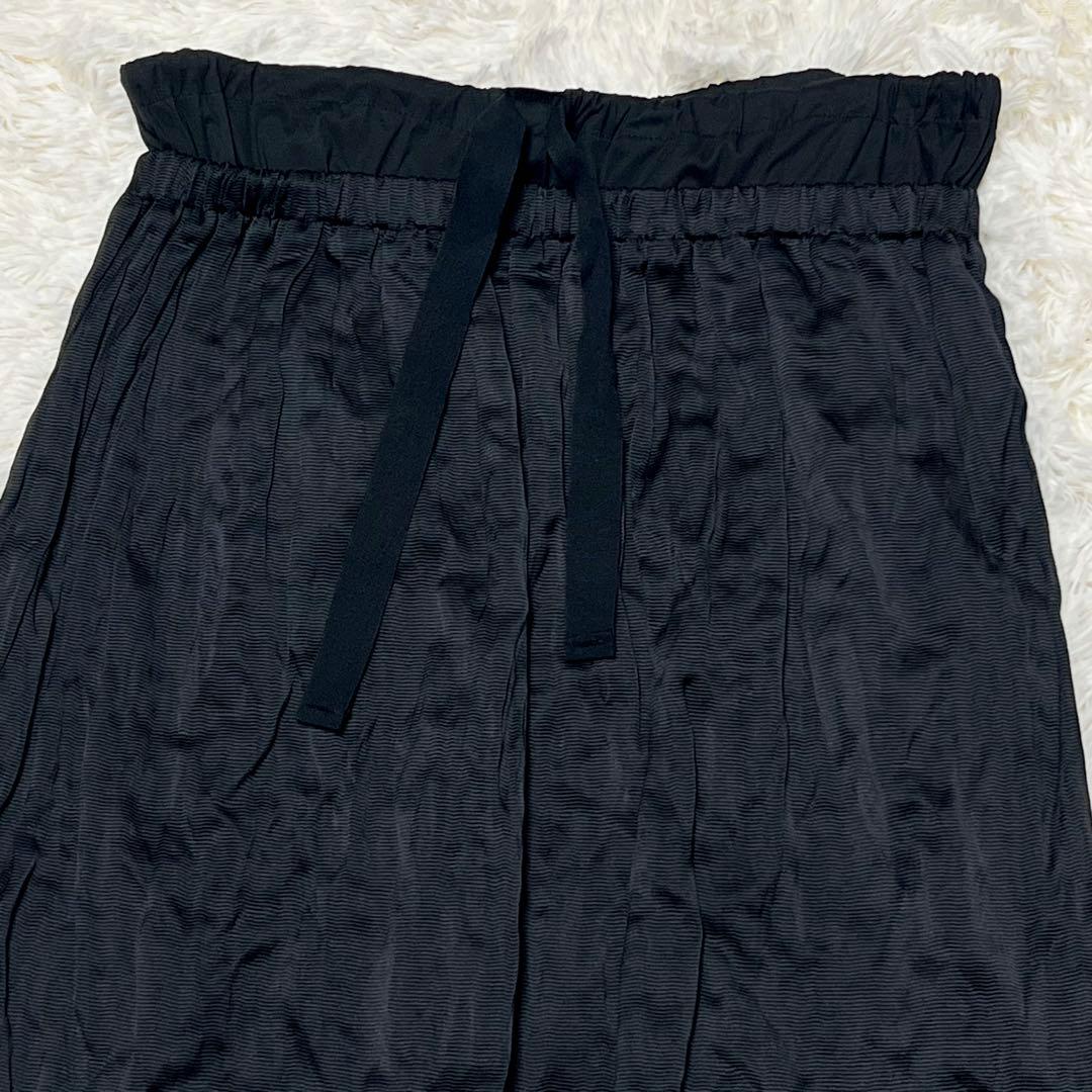 美麗品✨プラダ テスート ナイロン プリーツ スカート ブラック リボン シルク