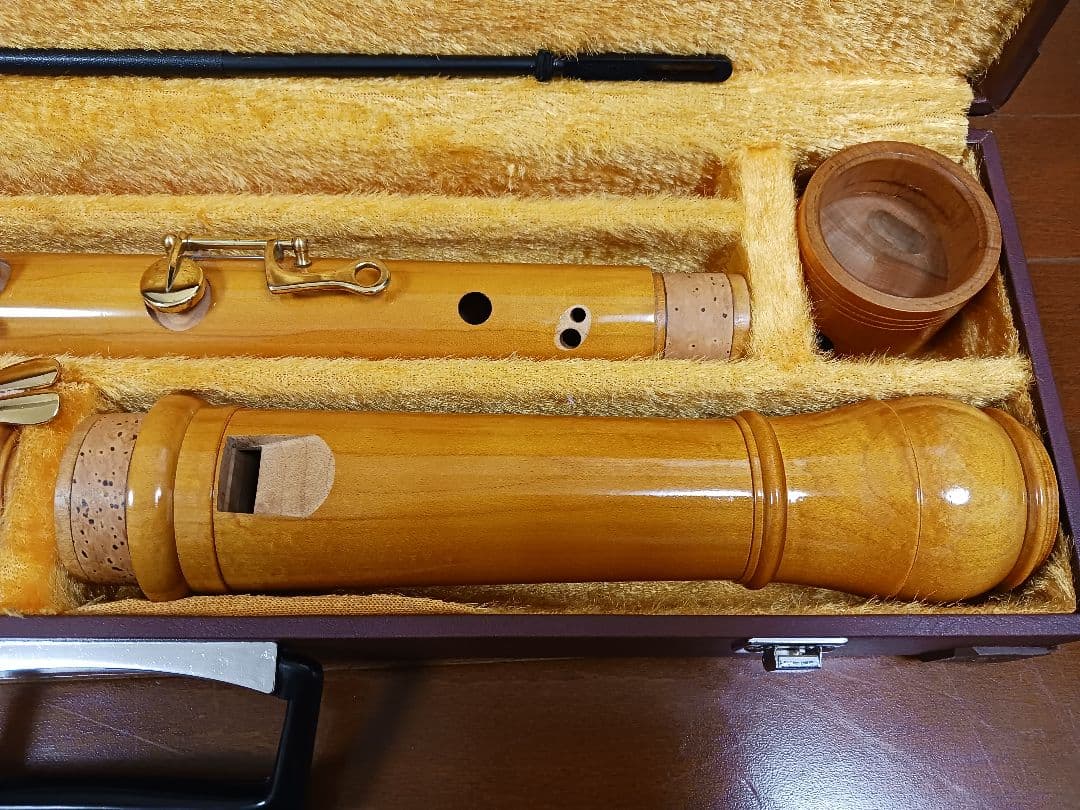 全音 バスリコーダー 5400B メイプル 2023年8月にメーカーメンテ済