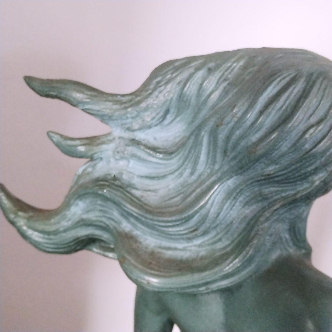 ブロンズ像　裸婦像　置物　裸婦像　女性　裸婦　青緑色　　56cm　8.5kg