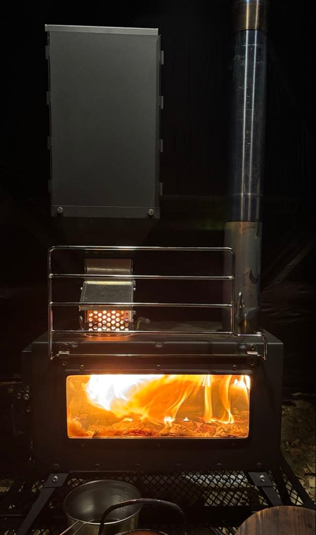 SENQI ペレット薪ストーブ　二回使用　ブラック