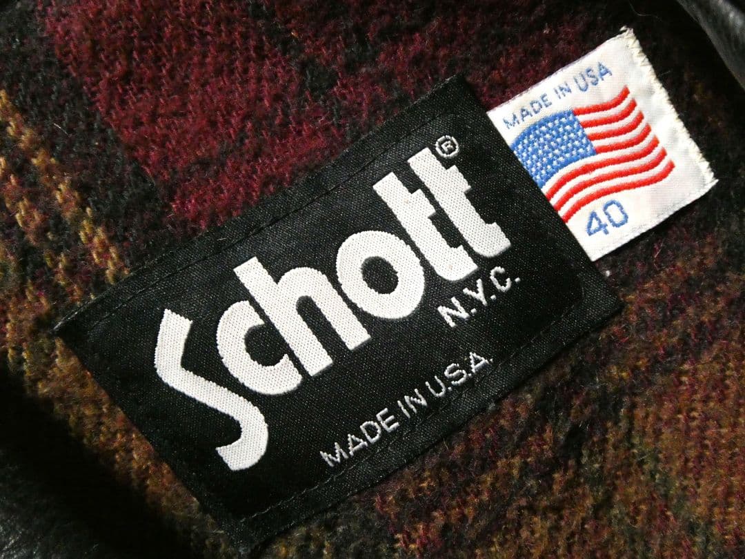 ビッグサイズ40！ハイウェイマンタイプ！ショット681襟付トラッカー