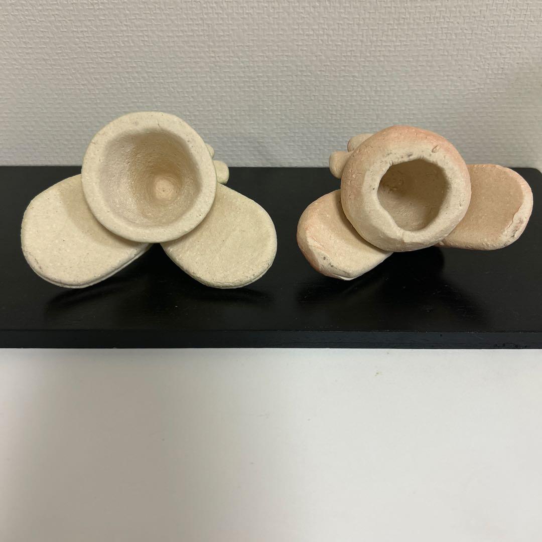 作家　陶芸作家　雛人形 陶器 濱田ひろこ作 うさぎ雛　板なし