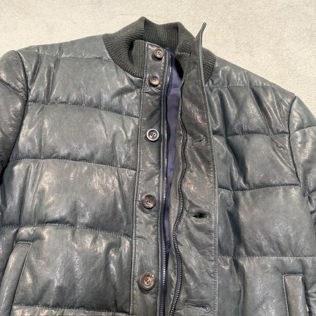 クルチアーニ レザーブルゾン アウター レザー/カシミヤ ブラック系 52