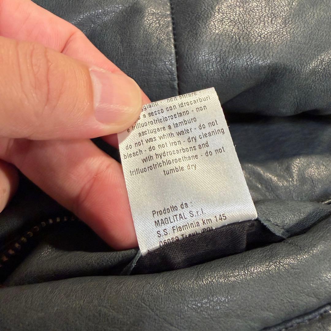 クルチアーニ レザーブルゾン アウター レザー/カシミヤ ブラック系 52