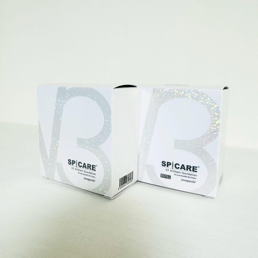スピケア V3 ブリリアントファンデーション 本体+詰替【正規品】ロット番号付き