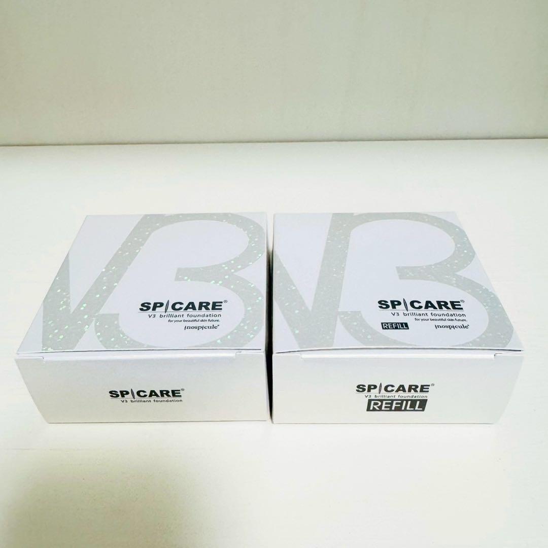 スピケア V3 ブリリアントファンデーション 本体+詰替【正規品】ロット番号付き
