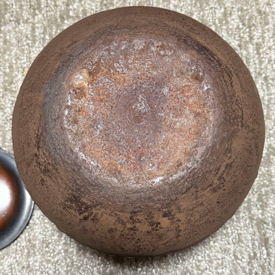 茶道具 古釜 大西浄雲作 丸釜 鉄瓶 古美術 - メルカリ