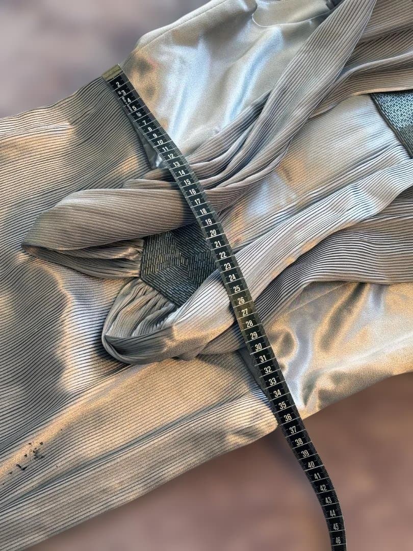 ダイアナ妃 シルバーロングドレス 英国王室御用達 GNYUKI TORIMARU