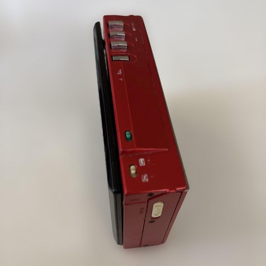 ジャンク ナショナル カセットプレーヤー レッド レトロ ウォークマン