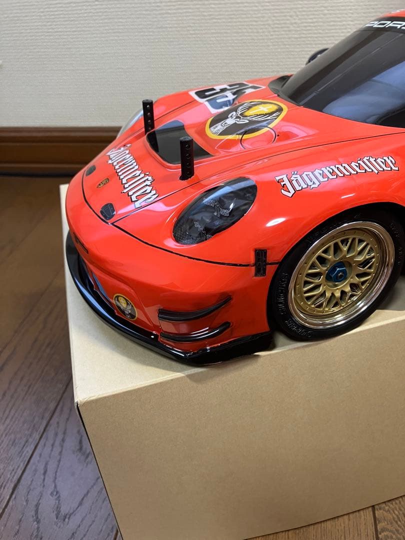 値下げしました。TAMIYA ポルシェ911 GT3R イェーガーマイスター仕様