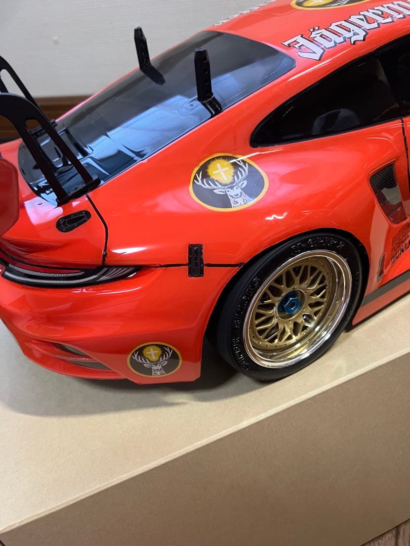 値下げしました。TAMIYA ポルシェ911 GT3R イェーガーマイスター仕様