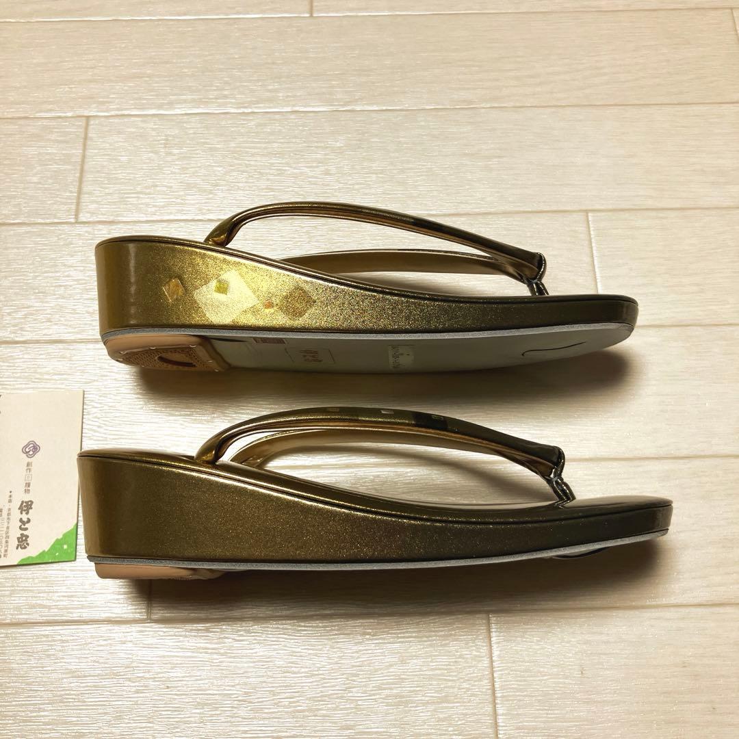 《箱付き》伊と忠　高級　草履バッグセット　螺鈿細工