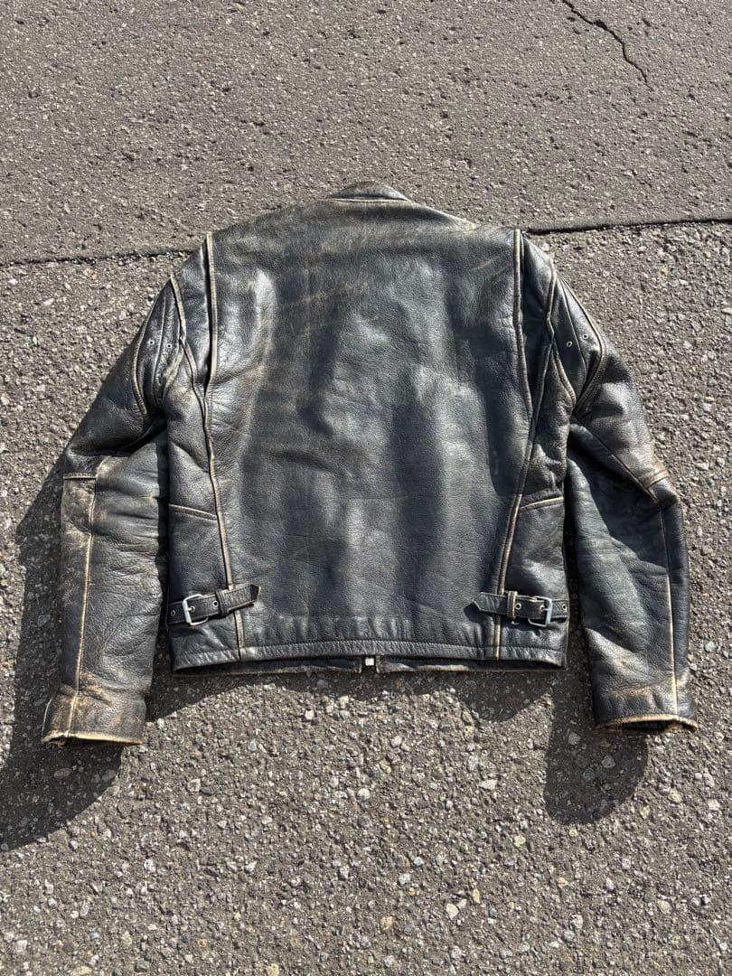 FOORSTEP ライダース 革ジャン 牛革 エイジング ヴィンテージ Lサイズ