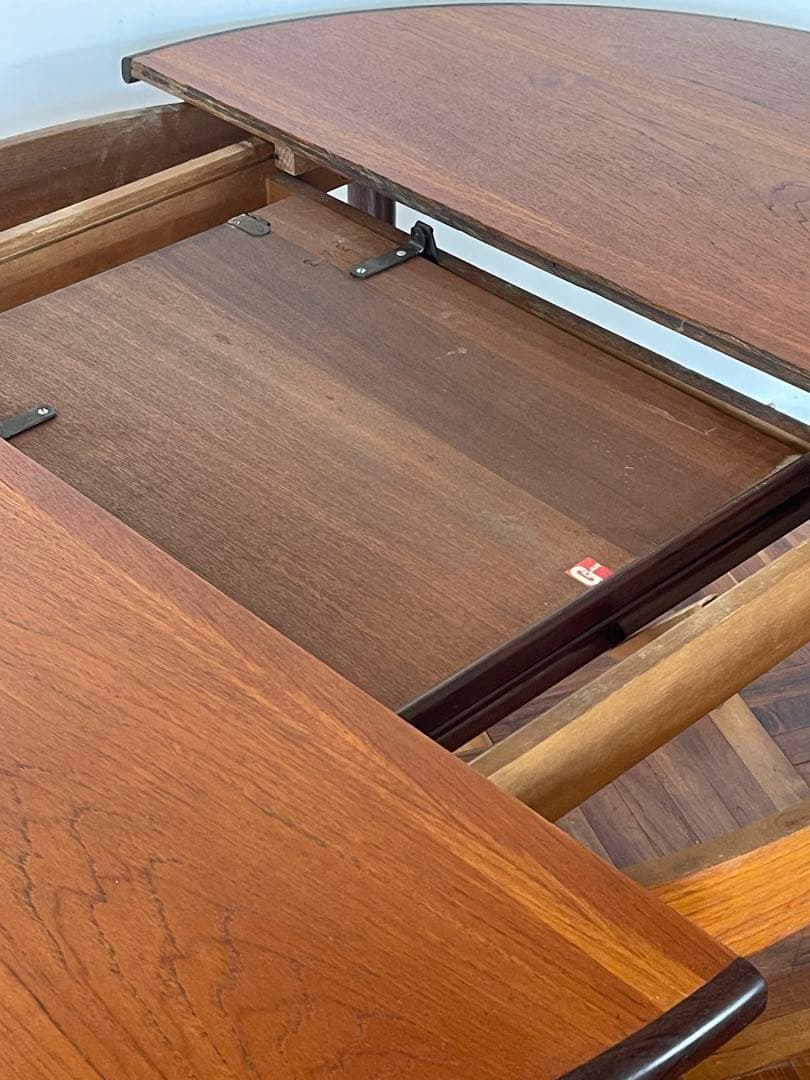 イギリス ヴィンテージ G PLAN ラウンド エクステンション テーブル