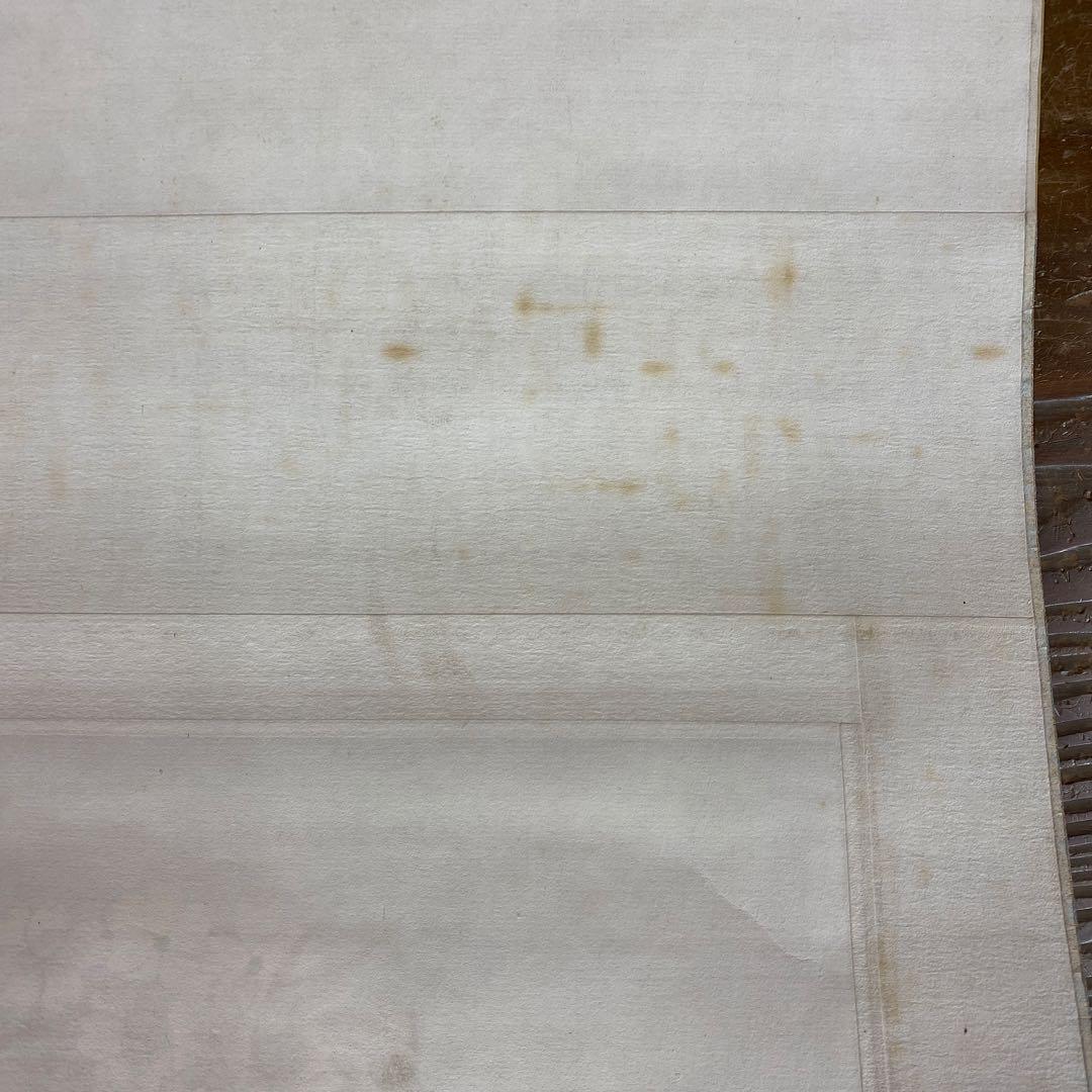 美品 掛け軸 黒光茂樹作「麗春」桜に小禽図 共箱 太