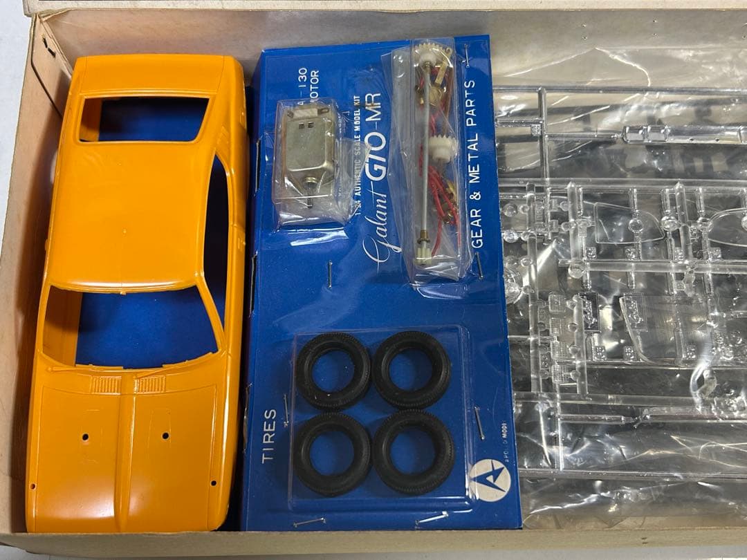 劇レア 50年以上前のプラモ【アポロ模型 三菱 ギャランGTO MR 1/24】