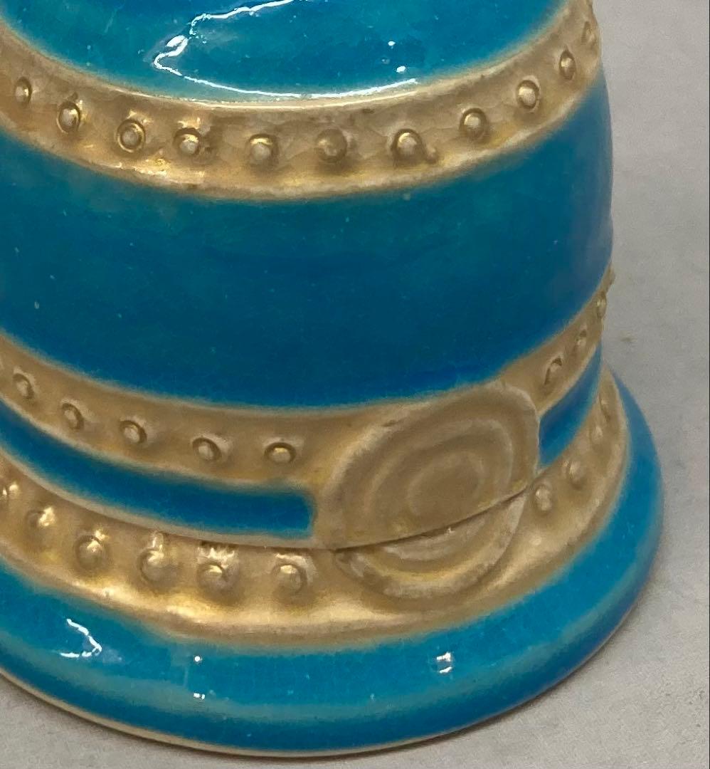 B333b 双竜頭釣鐘 香合 吾唯足知 作者不詳 保存用桐箱付 茶道具