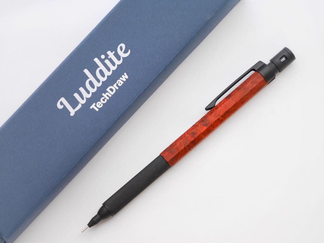 ラダイトテックドロー2 銘木モデル 花梨瘤杢Luddite シャーペン